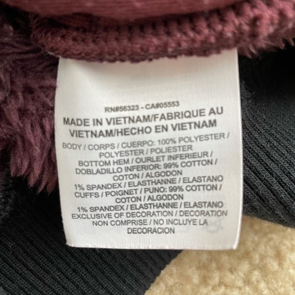 Nike Athletic Sherpa Wolf Teddy Zip Up Long Sleeves Bomber Jacket Size Small - Picture 15 of 16